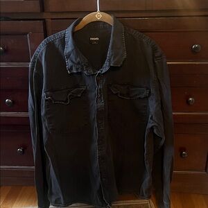 ASOS Black Casual Button Down Shirt